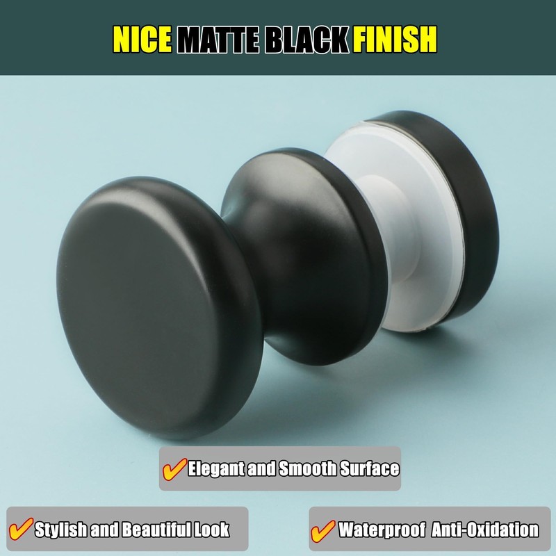 Mooche Shower Glass Door Handle Sliding Doors Knob, 3 cm