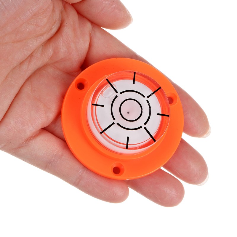 sourcing map 2pcs High Precision Horizontal Bubble Level 49x16.5mm Round