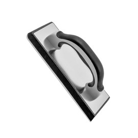 ROLLINGDOG 240 x 100mm Long Grout Board with Polished Aluminium Backing Black Dense EVA Rubber Base Foam Pad Ideal for Smoothing Grout in Floor Tile Work