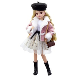 Takara Tomy Licca TAKARA TOMY "Licca-chan Doll LD-17 Shearling Mix" Dress-up Doll, Pretend Play Toy, Ages 3 and Up, Passed Toy Safety Standards, ST Mark Certified