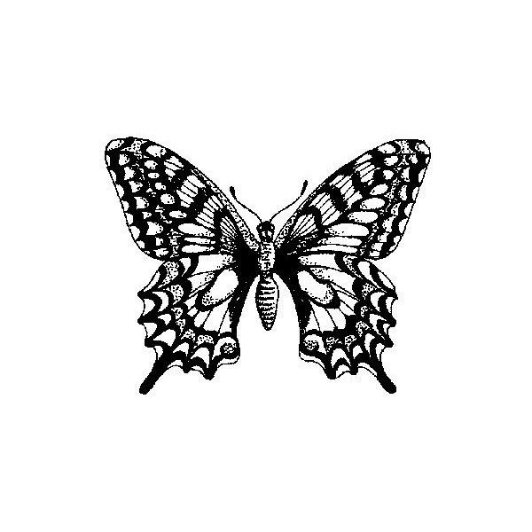 Art Stamps Swallowtail, Black