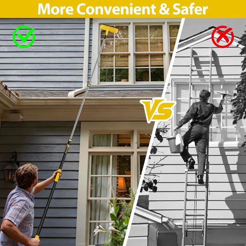 20 Foot High Ceiling Duster Kits with 5-12ft Heavy Duty