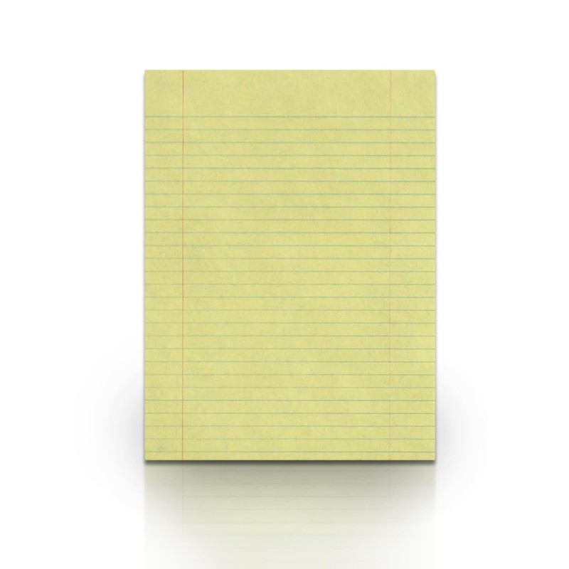 School Smart Composition Paper, Red Margin, 8 x 10-1/2 Inches,