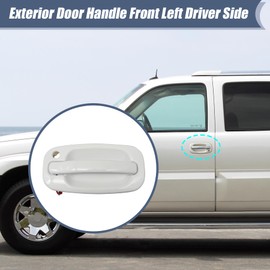XQSMWF Front Left Exterior Door Handle Driver Side Compatible with Chevy Silverado Avalanche Suburban Tahoe Fit for GMC Sierra Yukon Fit for Cadillac Escalade 1999-2007, Replace 19356468 GM1310129