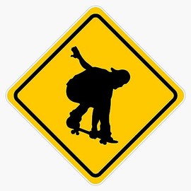 Skateboarding Vinyl Sticker Waterproof Bumper Sticker Laptop Window 5"
