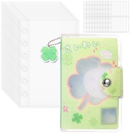 Tourmono Seal Book, A7 Storage Binder, Sticker Binder, For Girls, Removable, Clear, Notebook, Sticker Storage Album, For Collecting, Organization, Display, Refillable, Storage, Includes 30 Transparent Sleeves