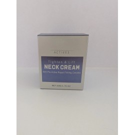 NIB Actives Tighten And Lift Neck Cream 1.76 Oz Jar/50 G