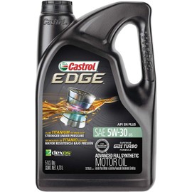 Castrol EDGE 5W-30 Advanced Full Synthetic Motor Oil, 5 Quarts, Pack of 3