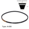 sourcing map A-838 V-belt drive belt, 838 mm, inner circumference