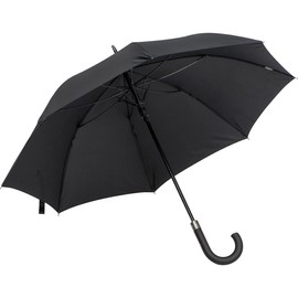 Environmentally friendly automatic umbrella made of RPET / stick umbrella / colour: black, black