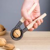 Ciieeo 1pc Walnut Cracker with Ergonomic Wooden Handle Multifunctional Nut