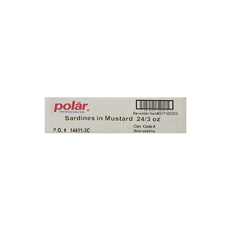 MW Polar Sardines, Mustard, 3-Ounce (Pack of 24)