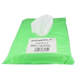 Deli Supplies 1000 x H.D White Counter / Freezer Bags 8x10" For Food Use Hi-Thene 8 Micron