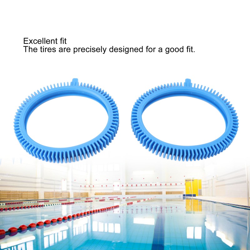 2pcs 896584000 143 Pool Cleaner Front Tire Blue Rubber with
