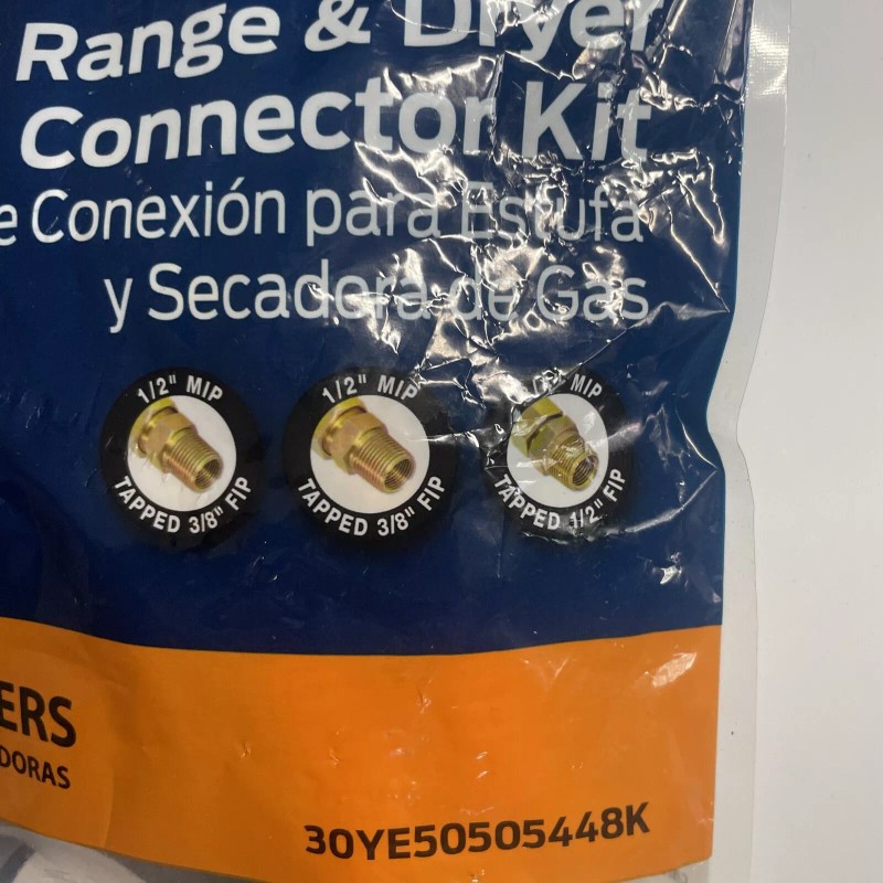 Eastman 5/8" OD Gas Range & Dryer Connector Kit Fits