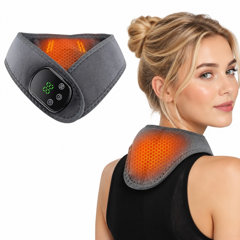 Portable Heated Foot & Hand & Neck Massager with Vibration