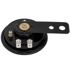 12V Horn Electric Compact Grill-Mount Disc Car Motorcycle Air Horn for Car Scooters SUVs Boat Vans