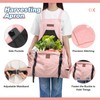Berry&Bird Harvest Apron, Canvas Gardening Apron with Pockets and Harvesting