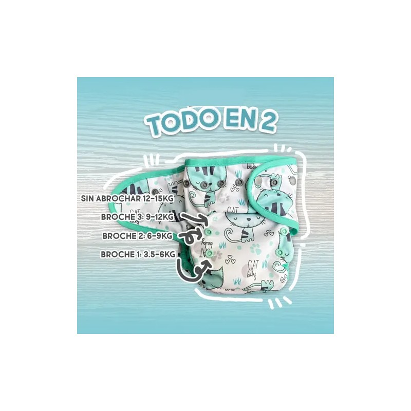 Pañales Ecológicos De Tela Ecobebe 6 Pack (elije Modelos)