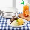 Cabaubl White Dessert Plates Ceramic,Set of 6 Small Dinner Plates,6