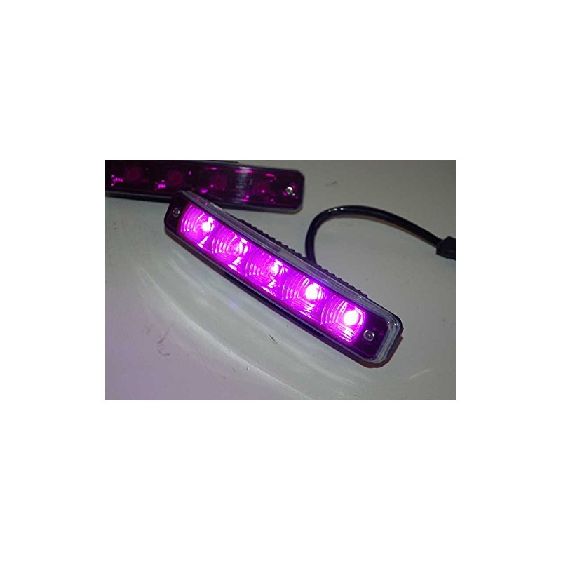 Auto Direct Save Purple and White Funeral DRL Strobe Kit