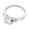 Sterling Silver Twisted Willow Vine 1.0CT Simulated Diamond Engagement Ring