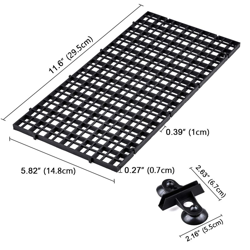 WEAVERBIRD 2 Pcs Aquarium Divider Tray Plastic Grid Divider Tray