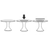 Table Top Turntable, Diameter 300 mm, Turntable for Round Tables,