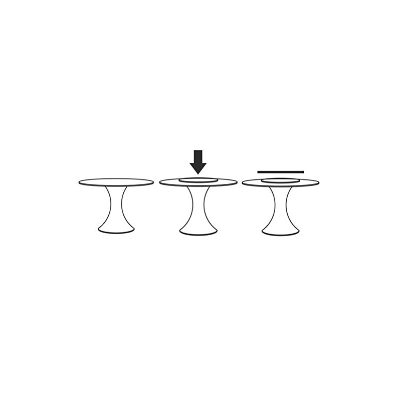 Table Top Turntable, Diameter 300 mm, Turntable for Round Tables,