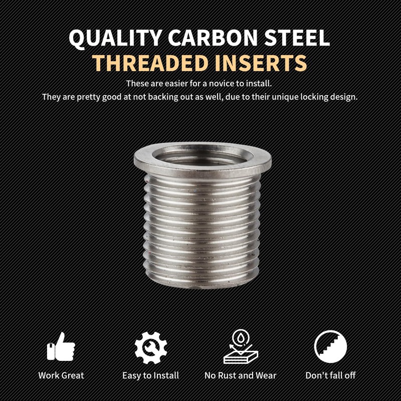 SENNMONN Thread Repair Inserts M8X1.25X14MM Insert Qty 10 Stainless Steel