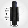 4 x Side Mount Boat Rod Holder - Straight Black