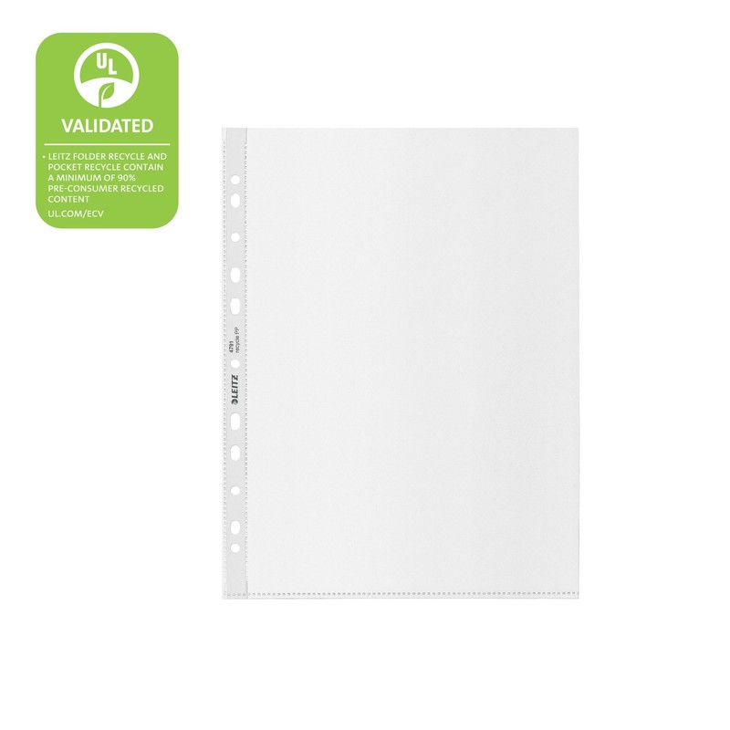 Leitz economy document wallet a4 colourless pp grained waterproof pack