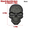 Teemous Skull Decals 3D Metal for Punisher Skull Car Side