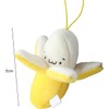 Yellow Peeling Banana Decoration, Birthday Gift PP Cotton Peeling Banana