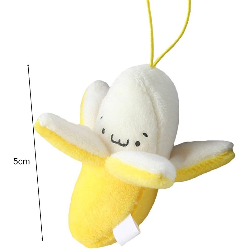 Yellow Peeling Banana Decoration, Birthday Gift PP Cotton Peeling Banana