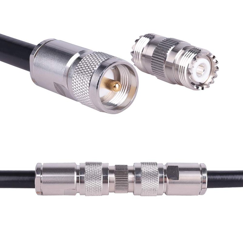 XRDS -RF - 4 conectores UHF PL-259 hembra a hembra