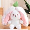 Strawberry & Carrot Design Plush Toy, 1 Count Cute Rabbit