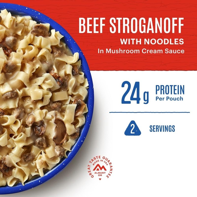 Mountain House Beef Stroganoff with Noodles | Freeze Dried Backpacking