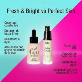 Base De Maquillaje Cobertura Completa De Larga Duración Lure Tono Latte