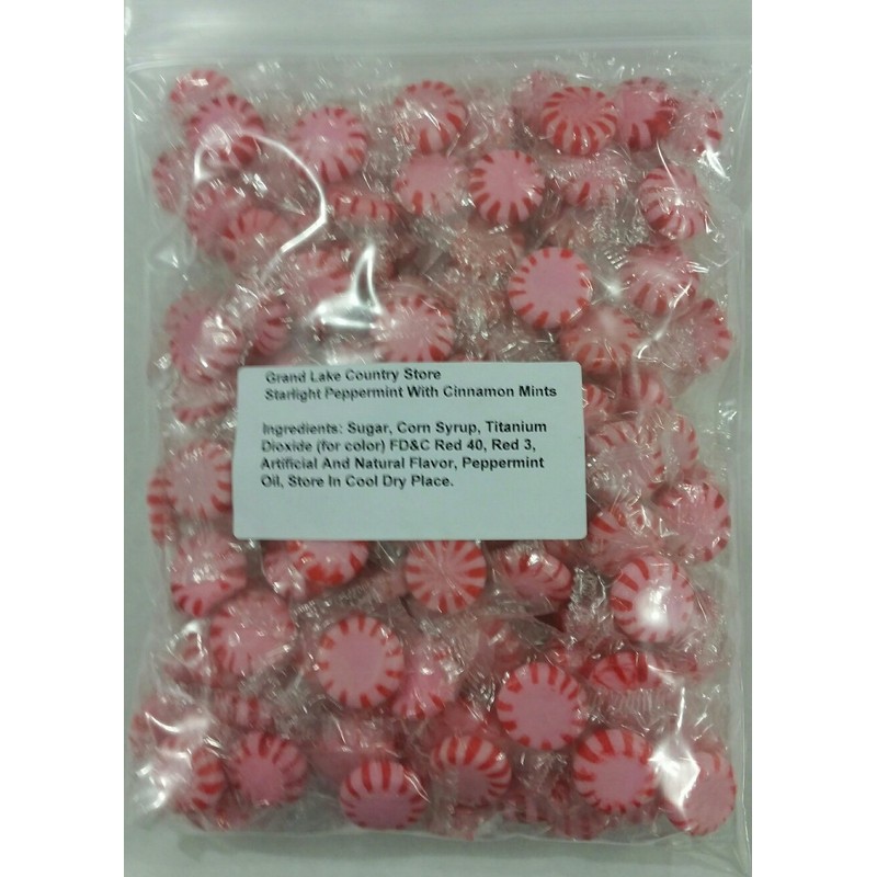 Starlight Peppermint With Cinnamon 2 Lbs Bulk Hard Candy Discs