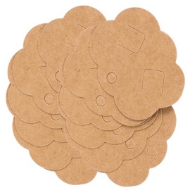 TEHAUX 200pcs Jewelry Display Cards for Necklaces and Earrings Blank Kraft Paper Holders for Packing Accessories Compact for Easy Storage and Organization