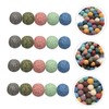 jojofuny 40pcs Volcanic Loose Beads Spacer Beads for DIY Jewelry