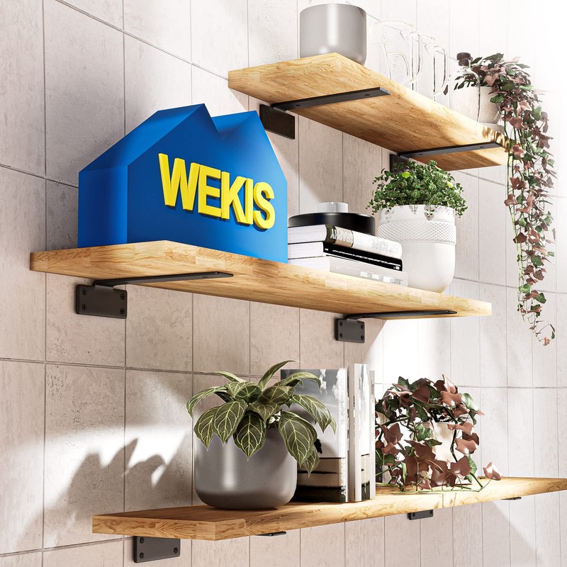 Shelf Brackets Floating Shlef Brackets 6-Inch 6-Packs, 1/5 Inch Thick
