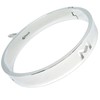 Praxia Metal Collar Lockable Choker, Letter M Design, Women's, Diameter
