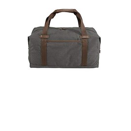 Port Authority Cotton Canvas Duffel OSFA Dark Smoke Grey