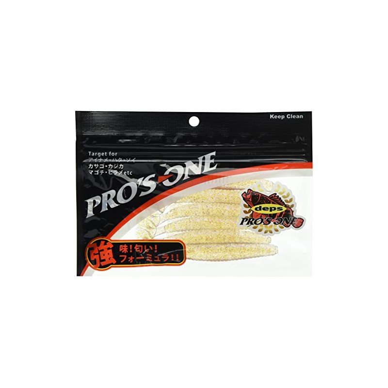 PROSONE Worm Death Adder Shad 4" #05 Keimura Clear Hologram.