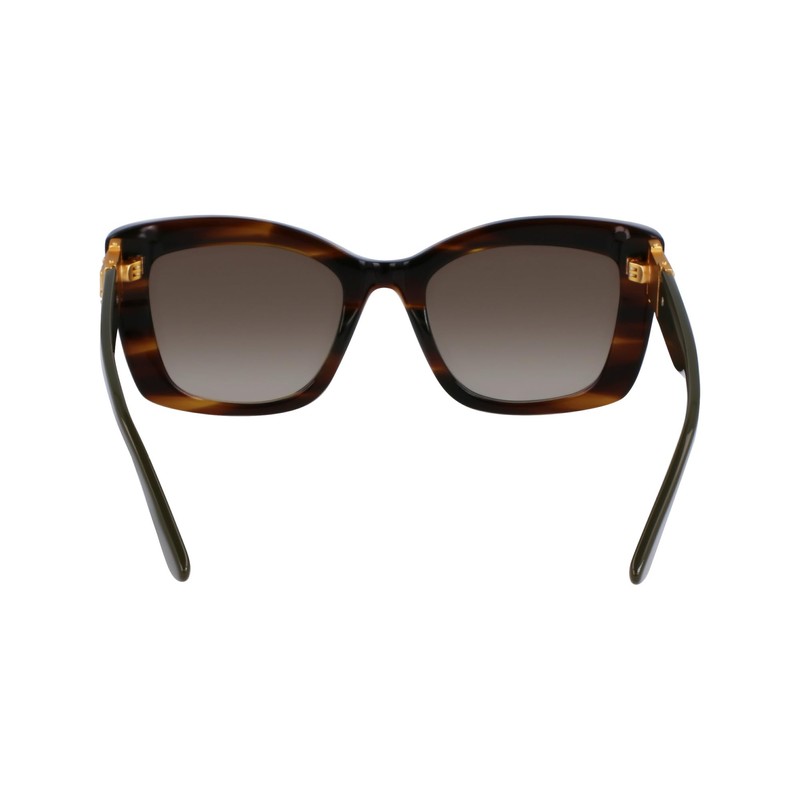 KARL LAGERFELD Girls' Sunglasses, braun gestreift