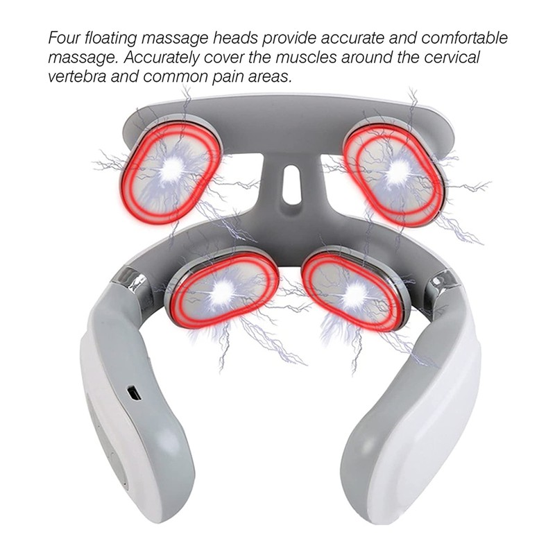 Heating Neck Massager Electric Pulse Massager for Neck Shoulder Muscle