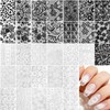 SmallCat 30 Pcs Nail Transfer Foil, Lace Nail Foil, Lace