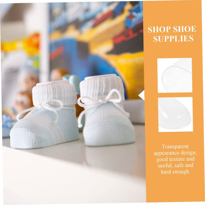 BESPORTBLE 20pcs Clear Feet Model Display Stands for Shoes Socks